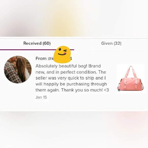 Alo Yoga Gym Travel Duffle Tote Bag Black - Picture 6 of 7